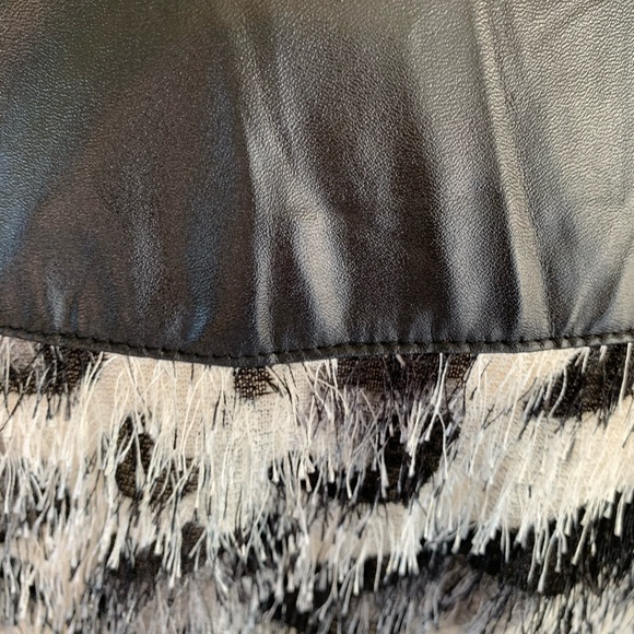 Extra Belleza Faux Leather Trim Animal Print Jacket Fashion M - Picture 14 of 16